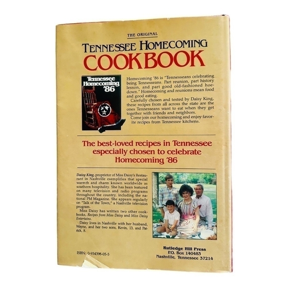 Signed Vintage Recipes Book Daisy King Original Tennessee Homecoming Cookbook - Picture 2 of 3